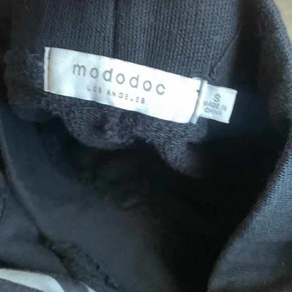 Mododoc Lightweight Pants sweatpants Drawstring Lounge Joggers S Black lace - Picture 3 of 14